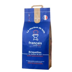 Briquettes de charbon de bois français gamme gastronomique Soler - 7,5 kg