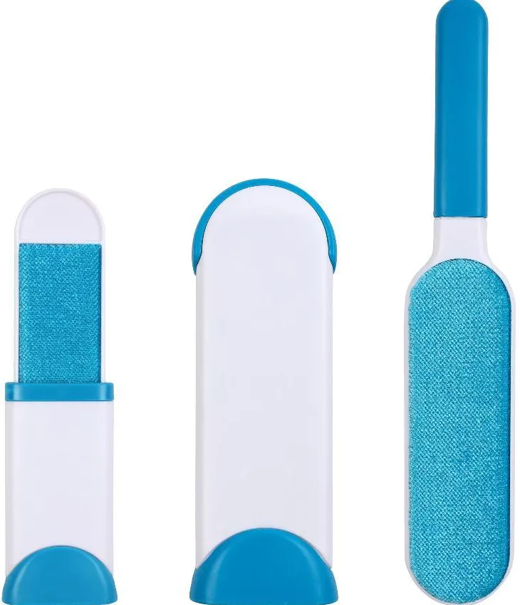 Brosse anti-poils magique coloris bleu Wouapy