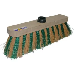 Brosse balai intérieur marron et vert
