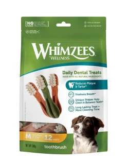 Brosses à dents pour chien Whimzees taille M - lot de 12
