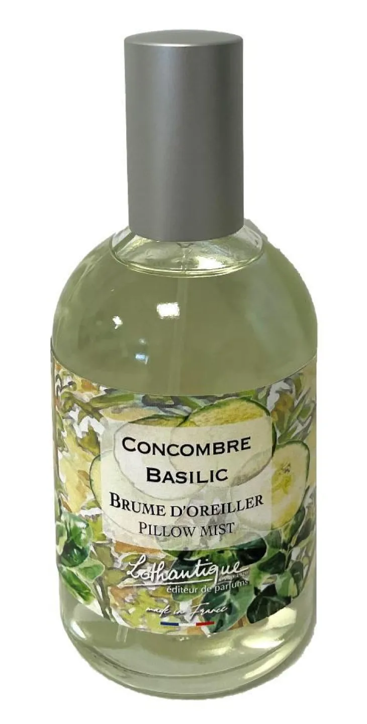 Brume d'oreiller Lothantique Jardin d'aquarelles Concombre Basilic – 100 ml