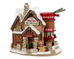 Bâtiment éclairé Lemax Vail Village Le flocon de neige fondu