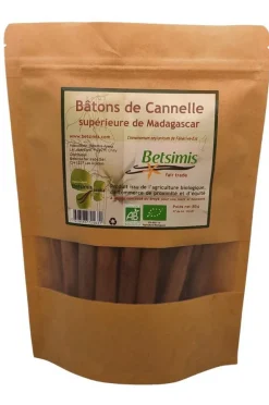 Bâtons de cannelle bio de Madagascar Betsimis - 80 g