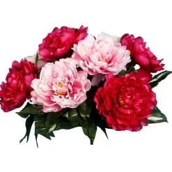 Buisson de pivoines artificielles x 9