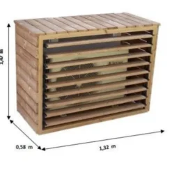 Cache climatiseur + pompe à chaleur Foresta - GM