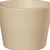 Cache pot en céramique crème Fresh CR17 - Ø 17,5 x H 16 cm