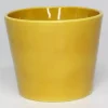Cache pot en céramique miel Fresh M14 - Ø 14,5 x H 12 cm
