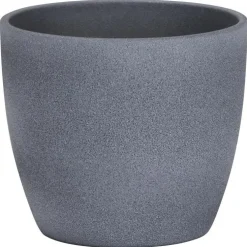 Cache-pot 920 Dark stone Ø 28 x H 25,2 cm Céramique émaillée