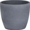 Cache-pot 920 Dark stone Ø 14 x H 12,4 cm Céramique émaillée