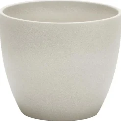 Cache-pot 920 Taupe stone Ø 16 x H 14 cm Céramique émaillée