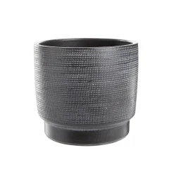 Cache-pot coloris noir Madeira - 14,5 x 13 cm