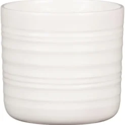 Cache-pot en céramique blanc Scheurich 850 Soft Wool - Ø 14 cm