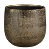 Cache-pot en céramique coloris bronze métallique Edelman Hollande Marcus – Ø 21 x H 19 cm