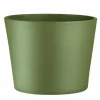Cache-pot en céramique coloris olive Fresh – Ø 17,5 x H 20,5 cm