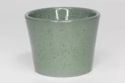 Cache-pot en céramique coloris vert glacé Fresh – Ø 23,5 x H 20,5 cm