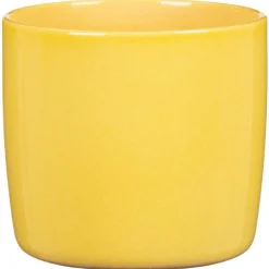 Cache-pot en céramique jaune Scheurich 900 Solare - Ø 18 cm