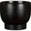 Cache-pot en céramique noir Scheurich 930 Ebano - Ø 15 cm