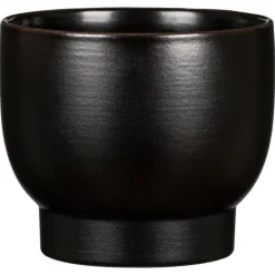 Cache-pot en céramique noir Scheurich 930 Ebano - Ø 13 cm