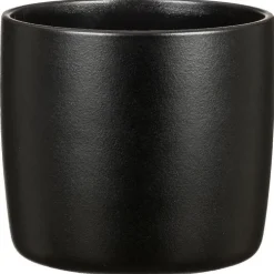 Cache-pot en céramique noir Scheurich 900 Ebano - Ø 24 cm