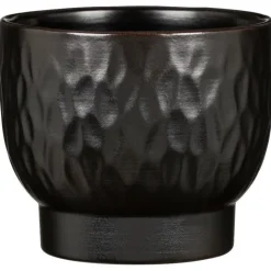 Cache-pot en céramique noir Scheurich 931 Ebano - Ø 15 cm