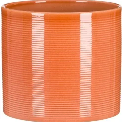 Cache-pot en céramique orange Scheurich 828 Papaya - Ø 12 cm