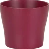 Cache-pot en céramique rose framboise Scheurich 808 Burgundy - Ø 13 x H 11,2 cm