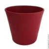 Cache-pot en céramique rouge mat Fresh - Ø 32 x H 27 cm