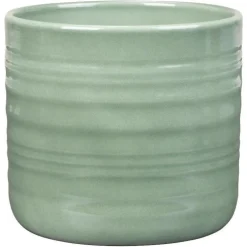 Cache-pot en céramique vert Scheurich 850 Salvia - Ø 12 x H 11,1 cm