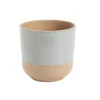 Cache-pot en grès Sandstone coloris gris - Ø 14 x H 14 cm