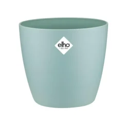 Cache-pot en plastique coloris vert menthe Elho Brussels M16 - Ø 16 cm