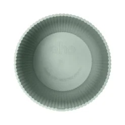 Cache-pot en plastique recyclé vert sorbet Elho Vibes fold rond - Ø 14 cm