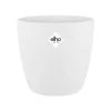 Cache-pot en polypropylène Elho Brussels rond blanc - Ø 14 cm