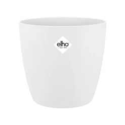 Cache-pot en polypropylène Elho Brussels rond blanc - Ø 14 cm