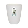 Cache-pot en polypropylène Elho Brussels Orchidées haut blanc - Ø 12,5 x H 15,2 cm