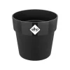 Cache-pot en polypropylène Elho B.for original rond living noir - Ø 16 cm
