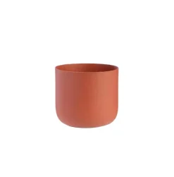 Cache-pot en zinc coloris Terracotta Jasta – Ø 13 x H 12,5 cm