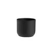 Cache-pot en zinc coloris noir – Ø 13 x H 12,5 cm