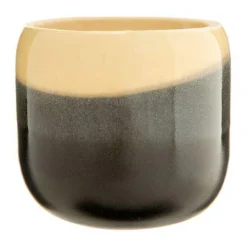 Cache-pot Estilo coloris noir en céramique - 15 x 13 cm