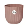 Cache-pot rose poudré Elho Vibes Fold Roues - Ø 35 cm