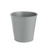 Cache-pot seau coloris gris en zinc - Ø 16 cm