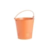 Cache-pot seau en zinc coloris Terracotta - Ø 13 x H 12,5 cm
