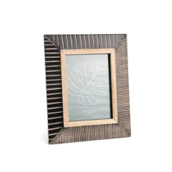 Cadre coloris noir en pin bois MDF - 27 x 21,6 x 1,8 cm