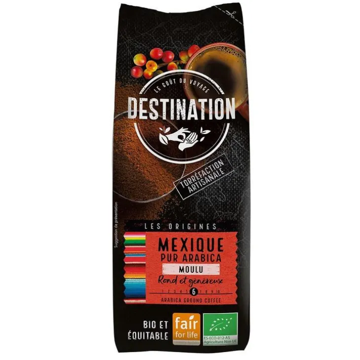 Café moulu pur arabica bio Mexique Destination - 250 g