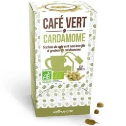 Café vert à la cardamome bio en boite de 120 g