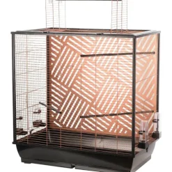 Cage Siri pour perruche en cuivre 78x48x81,5 cm