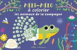 Cahier de coloriage "Méli-Mélo à colorier : Les animaux de la campagne" Éditions Mila