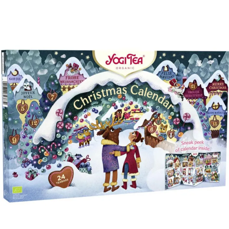 Calendrier de l'Avent infusions bio Yogi Tea - 33 x 21 cm