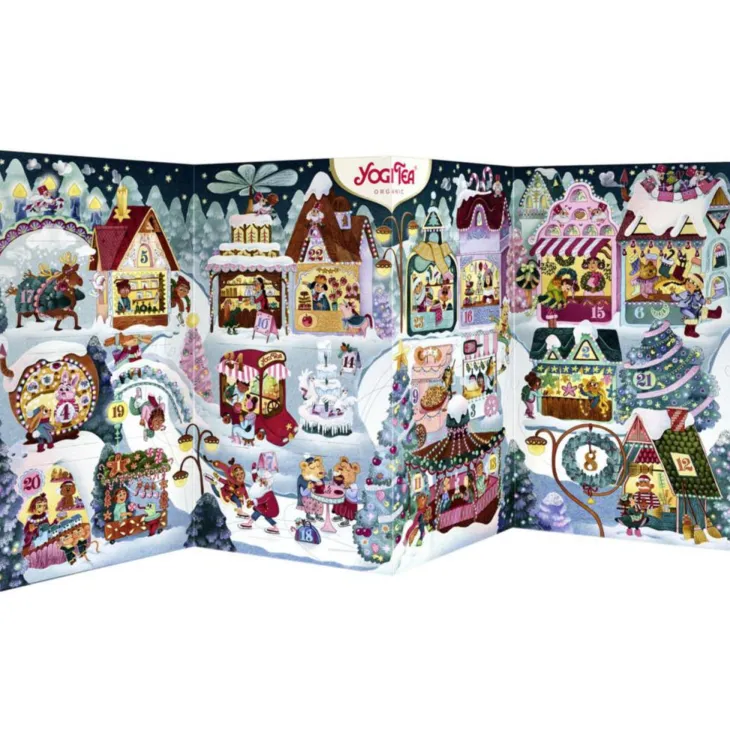 Calendrier de l'Avent infusions bio Yogi Tea - 33 x 21 cm