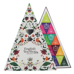 Calendrier de l'Avent triangle de thés et infusions bio English Tea Shop - 25 sachets