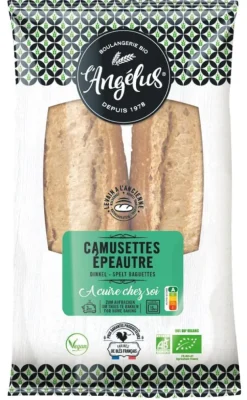 Camusettes à l'épeautre bio Angelus - 2 x 200 g